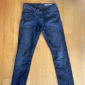 Big Star Dark Denim Skinny Tapered Leg Jeans